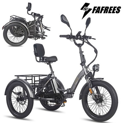 Fafrees F20 Mate Elektro Dreirad 20'' E-Bike 23.45AH 3 Rädern E-Fahrrad Tricycle