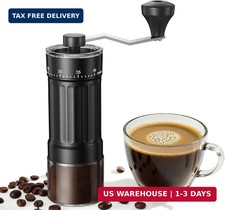 Mini Manual Coffee Grinder with 40 Adjustable Settings, Portable Hand Coffee Bea