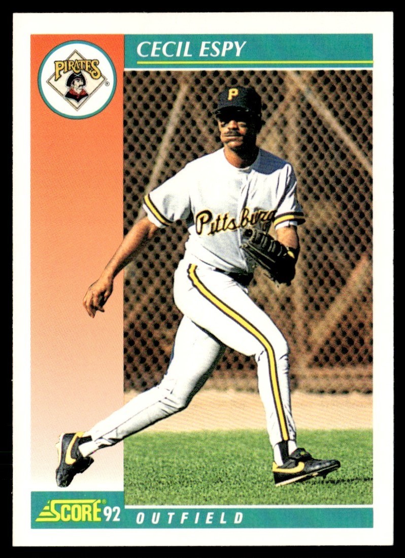 1992 Score Cecil Espy Pittsburgh Pirates #673