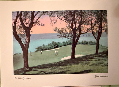 Postcard Featuring An Artistic of St. George's Bermuda. Posted Rare Vintage
