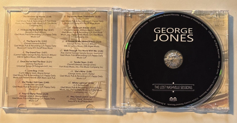 George Jones The Lost Nashville Sessions CD New Without Packaging - Imagem 3 de 3