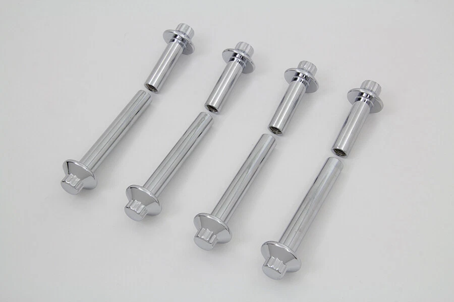 Juego de pernos de culata cromados para Harley Davidson Foto 3 de 4