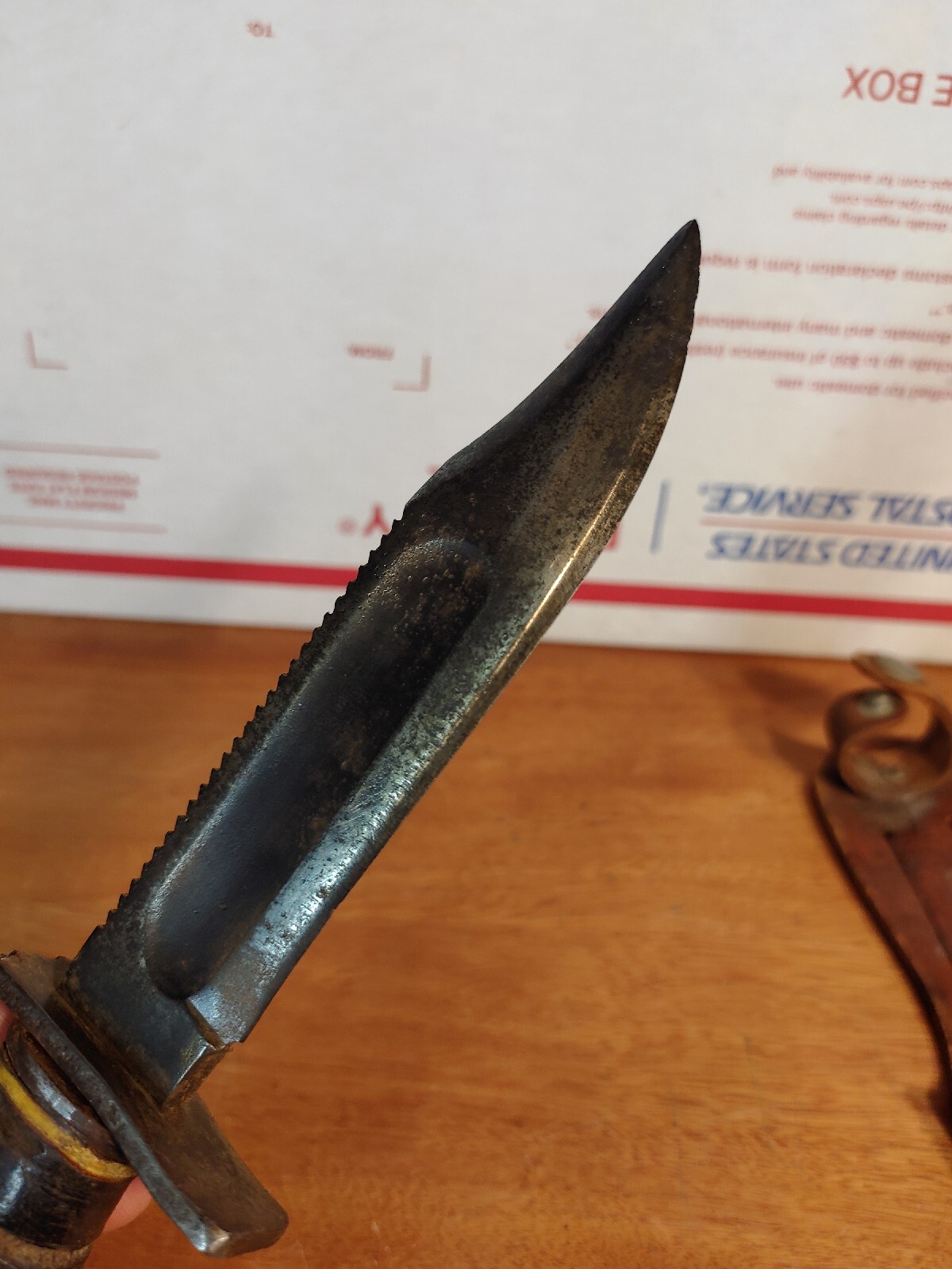 Vintage CAMILLUS NY US Military Pilot Survival Knife Fixed Blade 11967