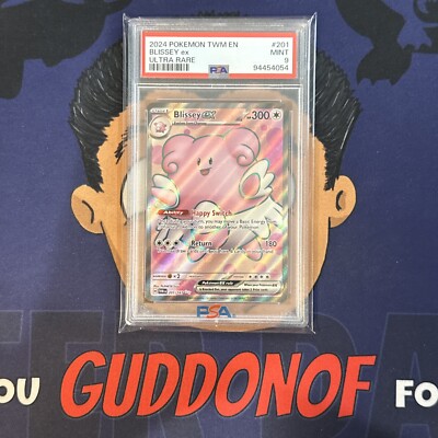 PSA 9 MINT 2024 Pokemon Twilight Masquerade BLISSEY EX #201 Ultra