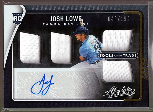 2022 Absolute Tools of the Trade 4 Swatch Signatures #TT4S-JL Josh Lowe 048/199