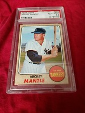 1968 TOPPS MICKEY MANTLE PSA 8.5 9 PRISTINE CORNERS CENTERING BORDERS SURFACE