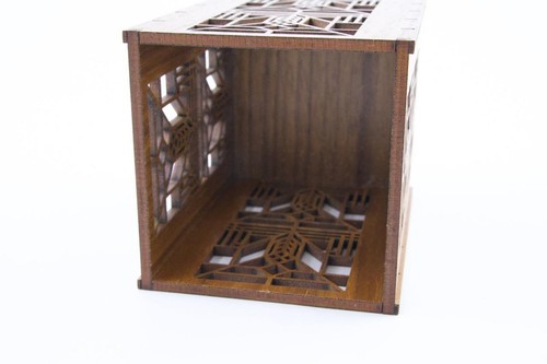 Frank Lloyd Wright Laser Cut Lake Geneva Tulip Pen Pencil Holder Desktop Storage - Picture 5 of 9