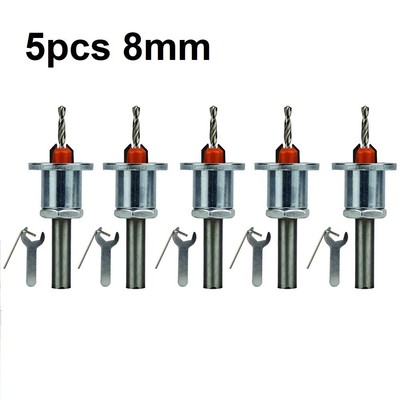 Efficient 8mm Shank Countersink Drills for Precise Woodworking and Router Use
