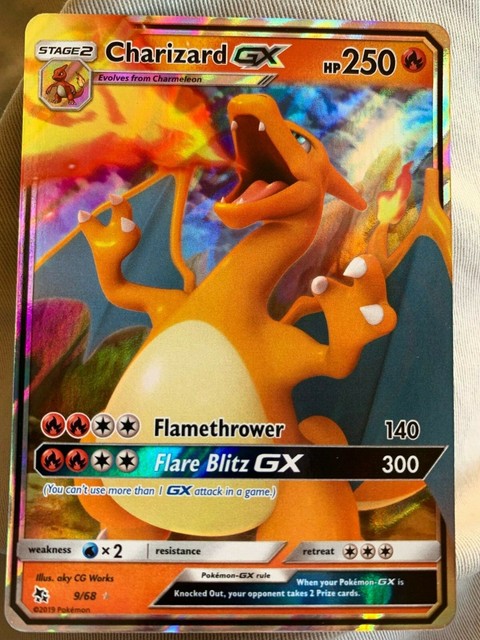 Charizard GX 9/68 Hidden Fates ULTRA RARE Pokemon Card ...