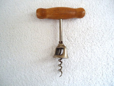 Vintage Wooden Handle Corkscrew Bottle Opener " GREAT COLLECTIBLE ITEM "