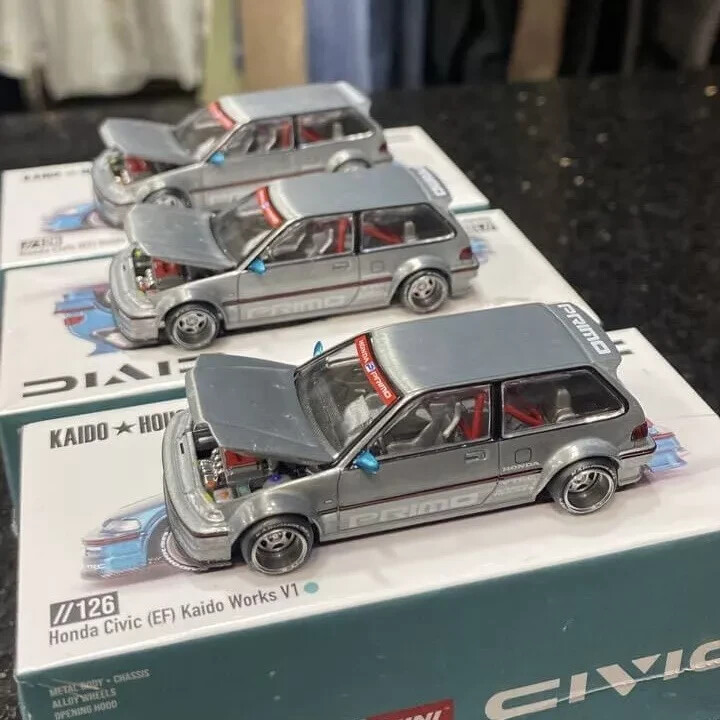 RAW CHASE Car - Kaido House x Mini GT - Honda Civic EF Kaido