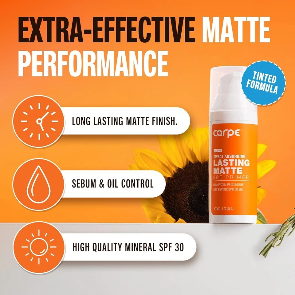Mattifying Facial Primer with Sweat Absorbing Ingredients & SPF 30 Protection - Image 4 of 4
