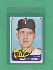 1965 Topps Minnesota Twins Dwight Siebler # 326 NM-MT Rare Low Pop Card!