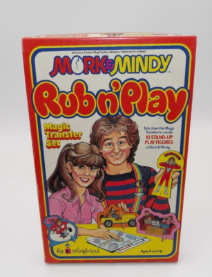 Mork & Mindy Rub N Play Magic Transfer Play Set Colorforms Unused 1979 