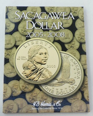 Harris Folder / Sammelalbum USA Sacagawea / Native American Dollars 2005-2008