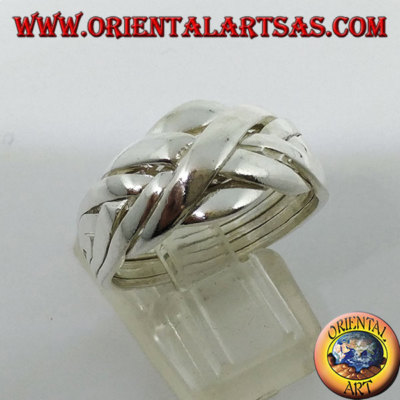 Anello In Argento Sterling 925 Con Granato Rhodolite Naturale Gioielleria