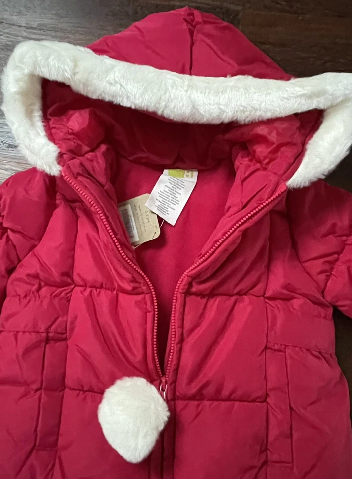 Crazy 8 Girl 2Y-3Y Nuevo con Etiquetas Abrigo Puffer Imitación Piel Chaqueta para Nieve Vellón Navidad Vacaciones Foto 3 de 3