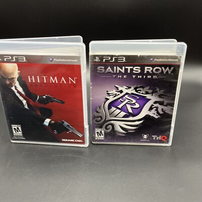 Hitman: Absolution, Saints Row: the Third (2 Sony PlayStation PS 3 Games)