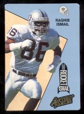 1993 Action Packed RAGHIB ROCKET ISMAIL Oakland Raiders Rookie Update Card. rookie card picture