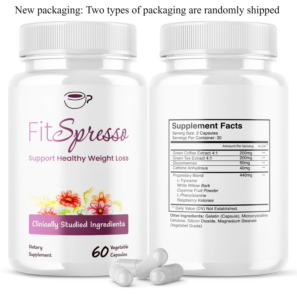 Fitspresso Pills, Fit Spresso Supplement for Weight Loss Support (60