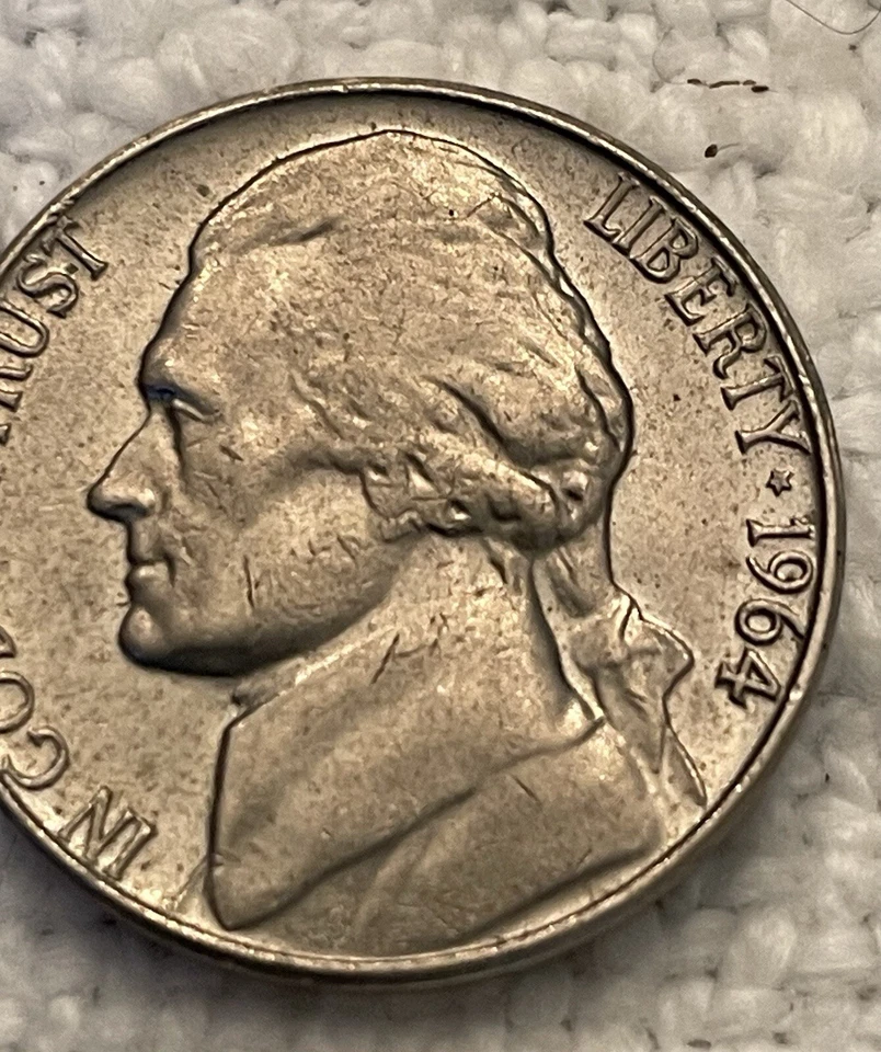 1964 Jefferson Nickel ~ Steps Multi Error~ Ghost Letters DDO/DDR Rare Error Coin - Image 2 of 4