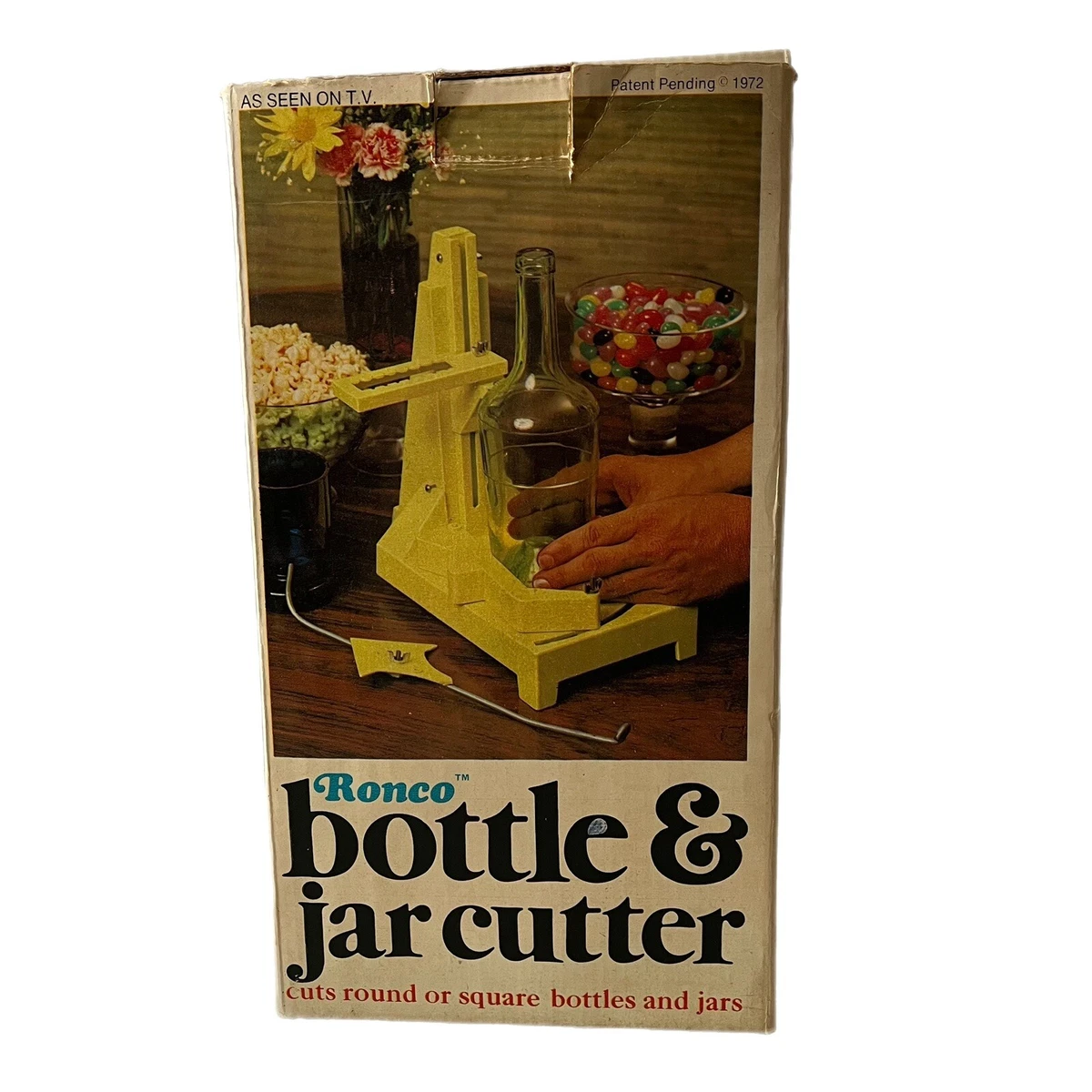 Ronco Bottle And Jar Cutter Cuts Round Or Square In Original Box