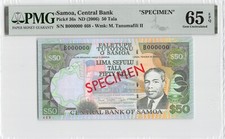 Samoa  $50 Tala  ND. 2006  P 36s Specimen  Series B  PMG 65 EPQ Gem Uncirculated