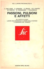 Passione, pulsioni e affetti - AA.VV. (Edizioni Sipiel) [1986]