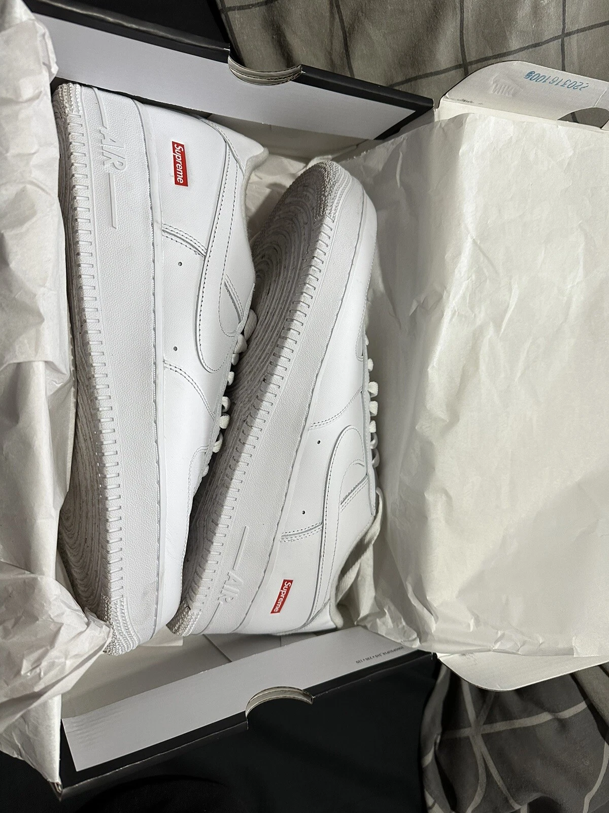 Supreme Air Force 1 blanc bas taille UK 11 LIVRAISON GRATUITE ✅