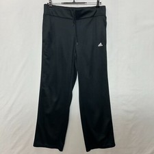 Adidas Track Pants Womens Large Black Measures 32x31 Mesh Sweatpants