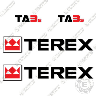 Fits Terex TA3s Decal Kit Site Dumper Truck Decals (TA 3s) - 7 YEAR VINYL