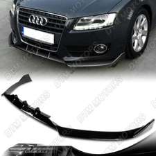 For 08-12 Audi A5 / Quattro Painted Black Front Bumper Lip Body Kit Spoiler