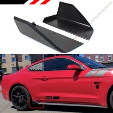 For 15-2023 Ford Mustang Md Style Blk Side Skirt Rocker Panel Winglet Splitters For 15-2023 Ford Mustang Md Style Blk Side Skirt Rocker Panel Winglet Splitters