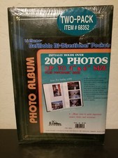 Pioneer 4 x 6 Photo Album Holds 200 400 Total 2-Pack/Albums; New Sealed