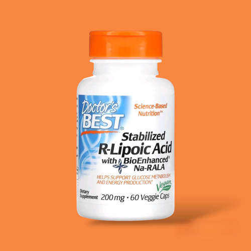Doctor's Best Ácido R-Lipoico Estabilizado | 200mg, 60 Cápsulas