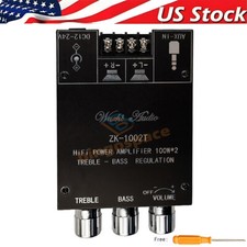 ZK-1002T 2 Channel Bluetooth 5.0 Amplifier Board 100W 2 Hifi Subwoofer Audio AMP
