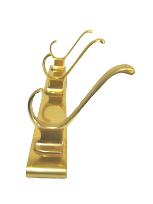 50s Messing Wand Garderobe Haken Coat Rack Brass  Wardrobe Vintage  Hooks