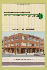 Matchbook Cover - Combined Kitchen Equipment Newark NJ 40 Strike
