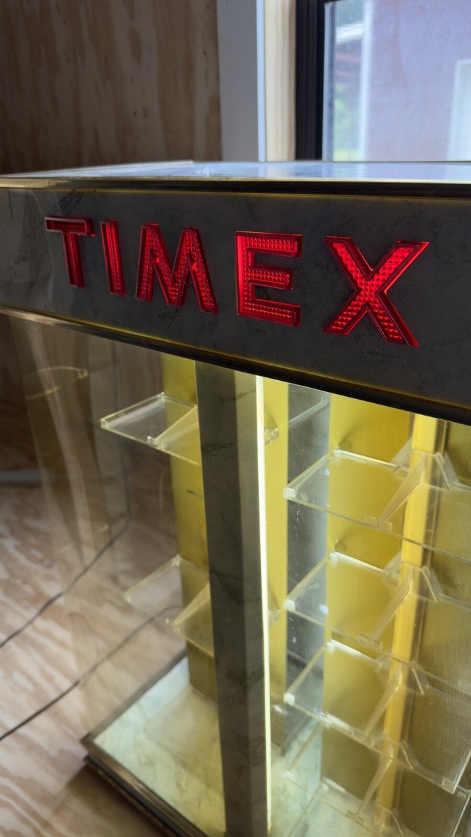 Rare Vintage Timex Electric Double shelf Rotating Lit Up 70s Watch