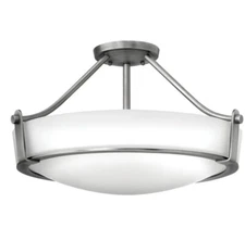 Hinkley Lighting 3221AN Hathaway 4 Light 21"W Semi-Flush Bowl - Antique Nickel