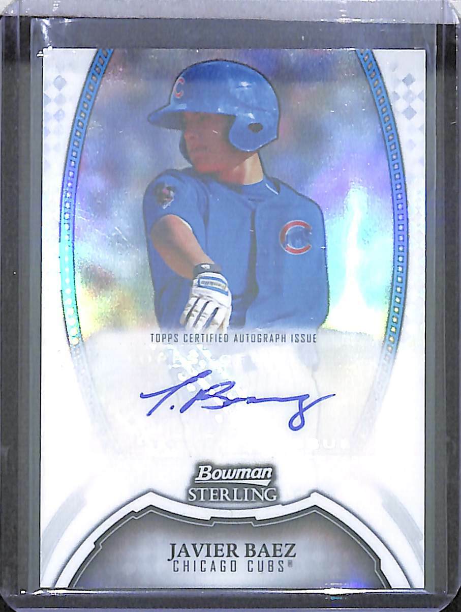 2011 Bowman Sterling Prospect Refractor Autograph #BSP-JB Javier Baez 44 of 199
