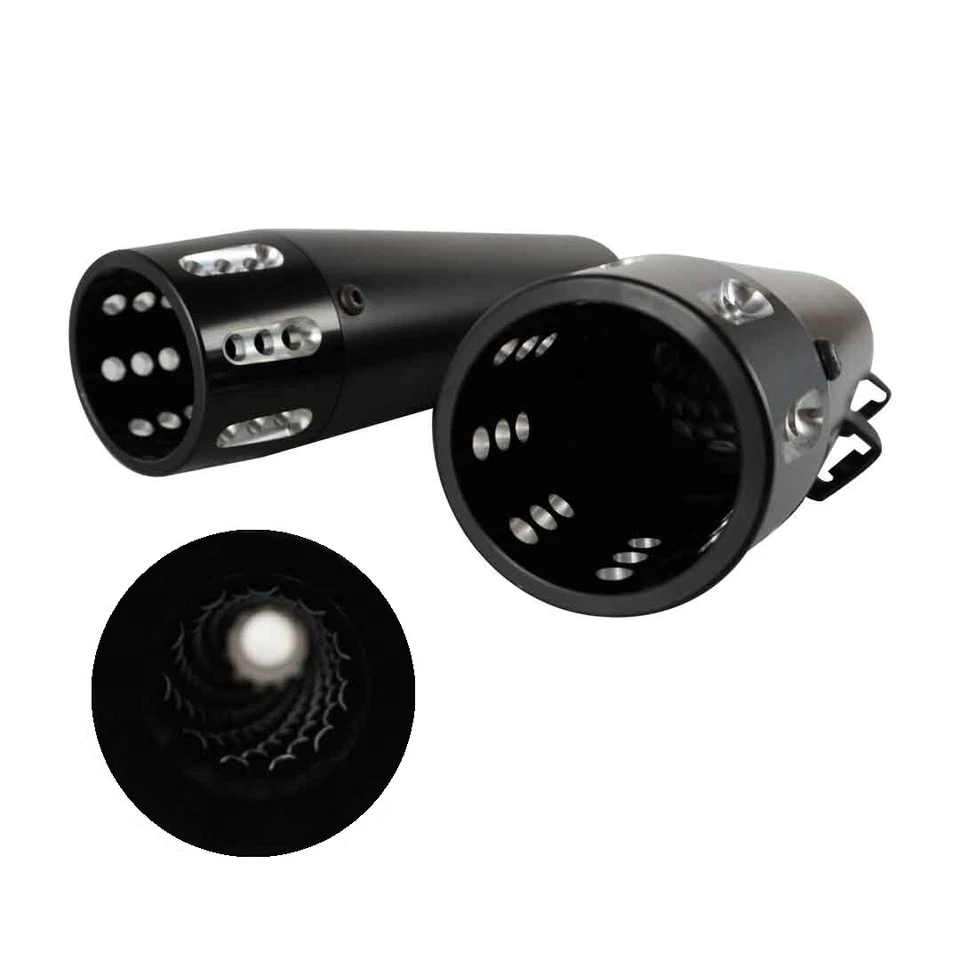 Black 3" Slip on Mufflers Exhaust for Harley Sportster XL 883/1200 2014-2020 - Изображение 4 из 4