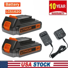 1/2Pack 20V For Black+Decker Max Lithium Battery OR Charger LBXR20 LBXR20-OPE