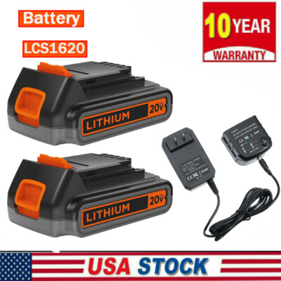 20V Replacement for Black + Decker 20Volt MAX Lithium LBXR20 Battery or Charger