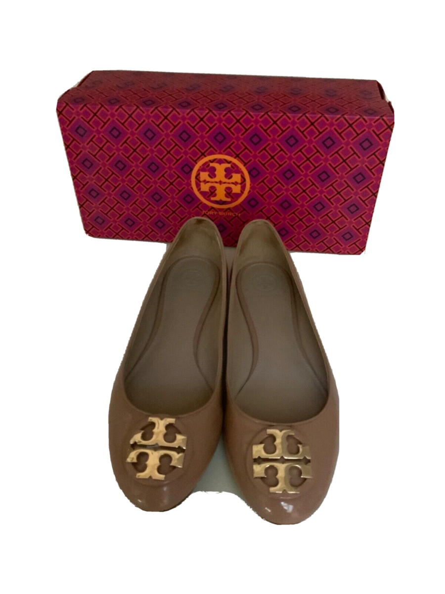 フラットシューズ TORY BURCH Woman Ballet flats Beige 169691 960 Tory Burch, Claire Patent Ballet Flat US Size 9.5 Beige | eBay