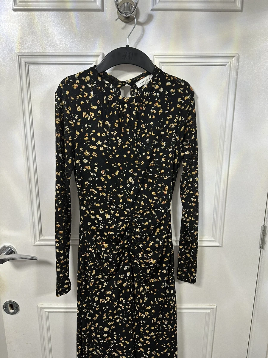 Topshop yellow deals midi dress