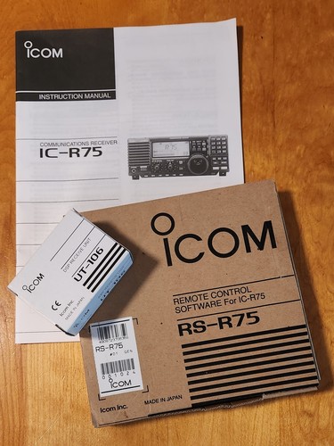 ICOM IC-R75 Communications Receiver Complete and Tested Working Ham Radio - Zdjęcie 4 z 4