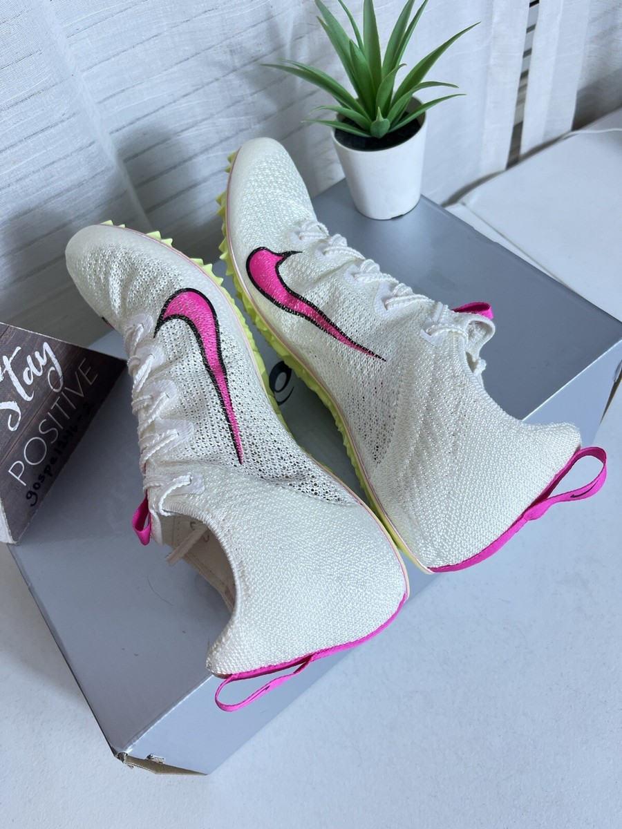 Nike‎ Zoom Superfly Elite 2 Men Size 9  Track Spikes White Sail / Pink Fierce Nike Zoom SuperFly Elite 2 Sail Pink Track Spikes Sprints  main image 4