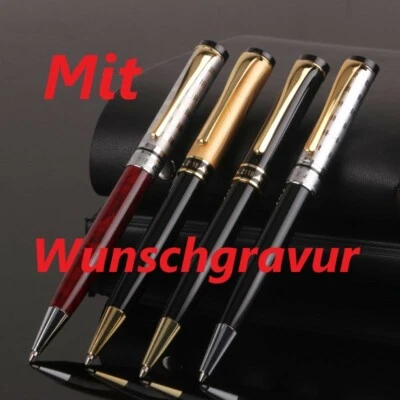 Kugelschreiber Metall mit Persönlicher Gravur Hochwertig Kuli Geschenk Gold