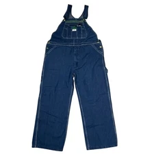 Liberty Bib Overalls Men's Blue Denim Workwear Hammer Loop 42x30